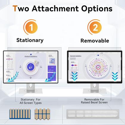 Imagem de Tela de privacidade Mamol de 21,5 polegadas para monitor widescreen 16:9 x2