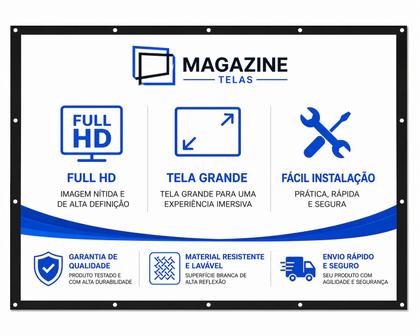 Imagem de Tela De Projeção 100 Polegadas Para Projetores