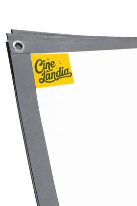Imagem de Tela de Projeção Grande para Projetor com Material Premium Dobrável Fácil Transporte Ilhos 150 Polegadas Matte White Cinema Telão