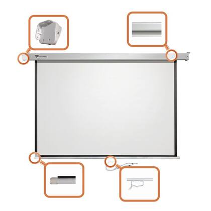 Imagem de Tela de Projeção Manual Retrátil TBMS080 Techlumens