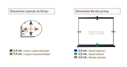 Imagem de Tela de Projeção Mesa Tbtp40 (82 x 61 cm)