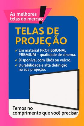 Imagem de Tela De Projeção Para Projetor E Datashow 120 Polegadas