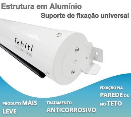 Imagem de Tela de Projeção Retrátil Standard Tahiti 1:1 QD 100 Polegadas 1,80 m x 1,80 m TTRS-007 LARGURA TOTAL 1,97