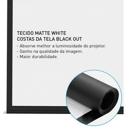 Imagem de Tela de Projeção Tensionada Elétrica Luxo Tbts119 110V
