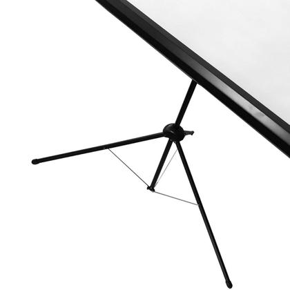 Imagem de Tela de Projeção Tripé 1,80m x 1,80m Aprox. 97 Formato Quadrado 11 Matte White GRM