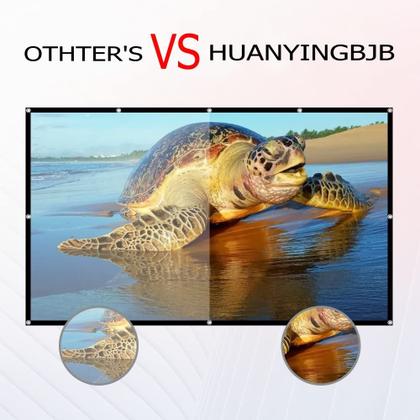 Imagem de Tela de projetor HUANYINGBJB 4K 16:9 HD 84 polegadas dobrável