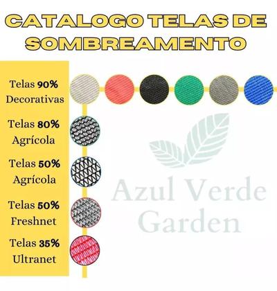 Imagem de Tela De Proteção Solar 80 Preto 2x1m Alças Fortes Jardim Horta