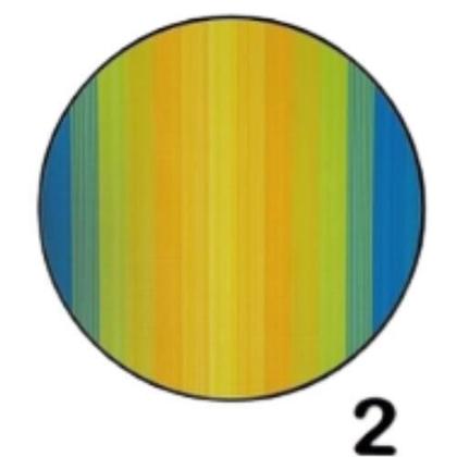 Imagem de Tela De Reposição P/Cadeira Alta Mor Azul e Amarelo 2200