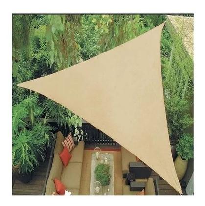 Imagem de Tela de sombreamento guarda-sol sombralux triângulo 4.00 x 4.00 x 5.6 mts-cor areia