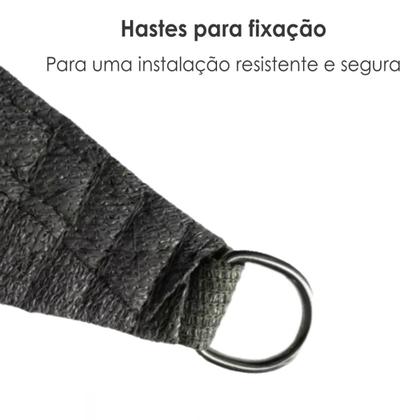 Imagem de Tela de Sombreamento Para Carro Moto 3x3x3 Triangular Cinza