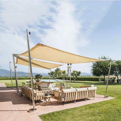Imagem de Tela De Sombreamento Solar Shade 4x3m Areia E Kit Instalação