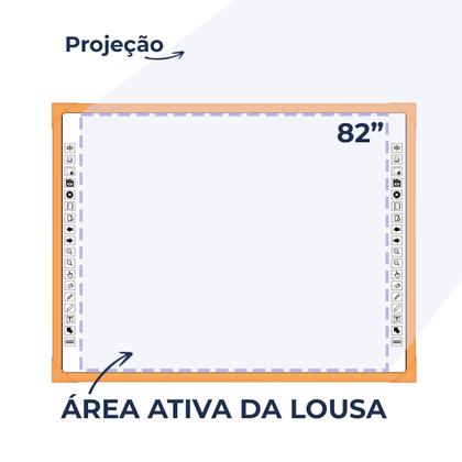 Imagem de Tela digital unionboard color laranja 82 polegadas