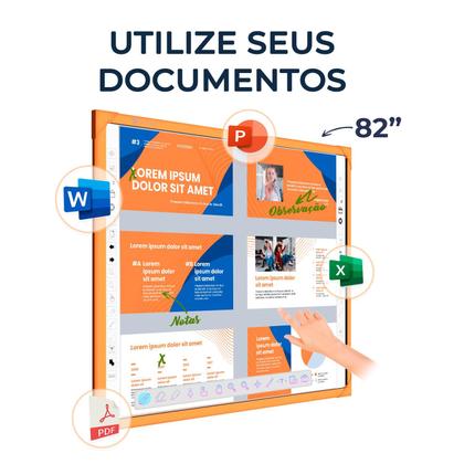 Imagem de Tela digital unionboard color laranja 82 polegadas