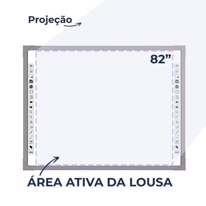 Imagem de Tela eletronica unionboad color cinza 82 polegadas