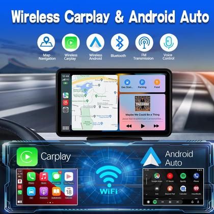 Imagem de Tela Estéreo para Carro 7" HD - com Apple CarPlay e Android Auto Sem Fio