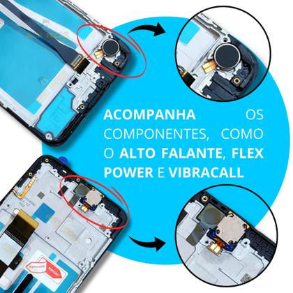 Tela Frontal Display Para Moto G53 Xt2335 Com Aro Orig Vivid