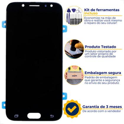 Imagem de Tela Frontal Lcd Compatível J5 Pro Preto Empório Premium
