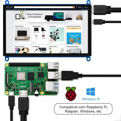 Imagem de Tela Lcd De 7 Polegadas Touch 1024x600