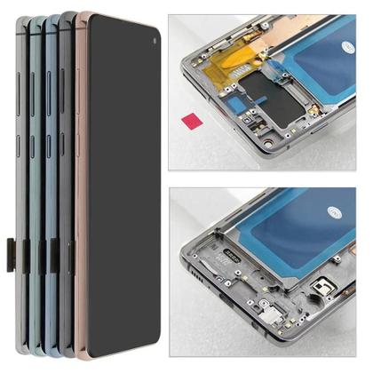 Imagem de Tela LCD Samsung Galaxy S10 plus Com Impressão Digital G975F Display Digital Touch