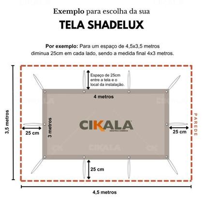 Imagem de Tela Lona Vermelha 7x2.70 M Impermeável Shade Lux + Kit