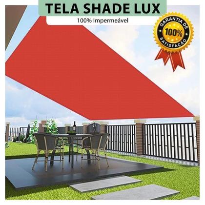 Imagem de Tela Lona Vermelha 7x2.70 M Impermeável Shade Lux + Kit