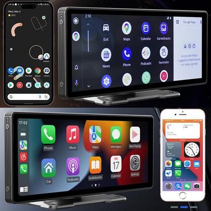 Imagem de Tela Multimídia Portátil Universal Com Espelhamento Sem Fio, Bluetooth, Tela de 10 polegadas - Não precisa de moldura