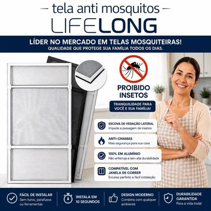 Imagem de Tela Para Janela De Apartamento E Casa Encaixe Mosquiteiro