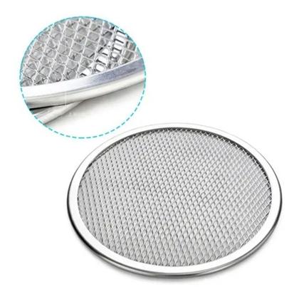 Imagem de Tela Para Pizza 35 cm Em Alumínio Reforçado Kit 10 Peças