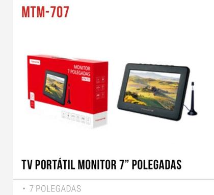 Imagem de Tela Portatil Tv Digital Hdtv Monitor 7 Carro Casa Tomate MTM 707
