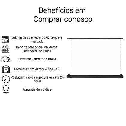 Imagem de Tela Projetor Retrátil Elétrica Chão Com Controle 120 Polegadas
