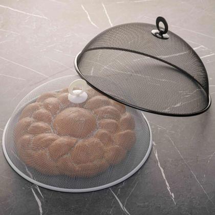 Imagem de Tela Protetora para Alimentos Lyor Preta de Metal 30cm