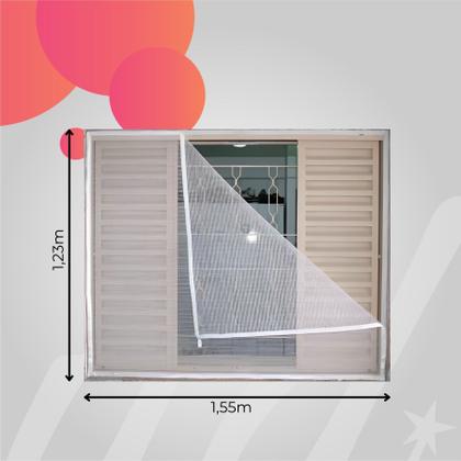 Imagem de Tela Rede de Proteção de Mosquito 1,55 X 1,23M Resistente