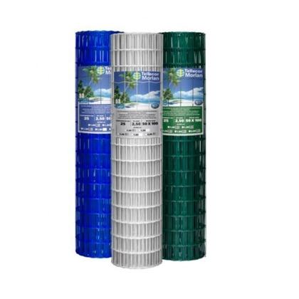 Imagem de Tela Revestida Tellacor Morlan 100 x 50mm Fio 2,50mm 1,80 x 25m Verde