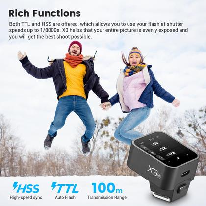 Imagem de Tela sensível ao toque Flash Trigger Godox X3-S TTL para câmera Sony