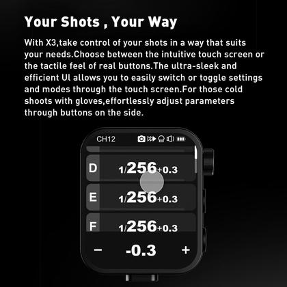 Imagem de Tela sensível ao toque Flash Trigger GODOX X3 X3S X3-S TTL para Sony