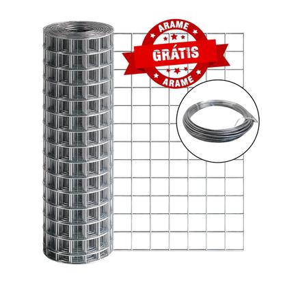 Imagem de Tela Soldada 25mm 3,00x0,50m + Arame Galvanizado 18 BWG 10m