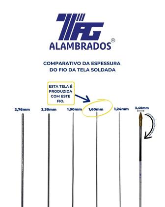 Imagem de TELA SOLDADA TAG MALHA 5x10cm FIO 1,60mm RL 25X1,5m