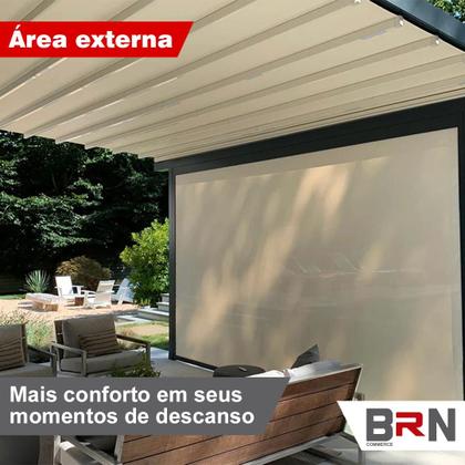 Imagem de Tela Sombreamento Decorativa 2x1 + Kit Instalação