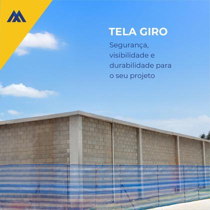 Imagem de Tela Tapume Giro Proteção Azul 1,20m X 50,00m