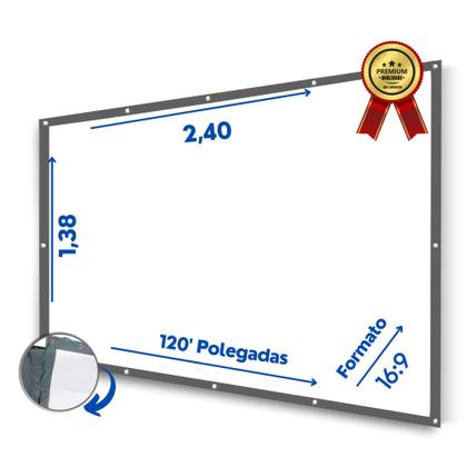 Imagem de Tela telao projeção 120 polegadas