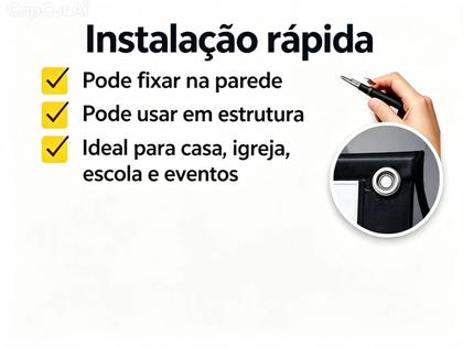 Imagem de Tela telao projeção 70 polegadas profissional 70 polegadas