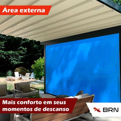 Imagem de Tela Toldo de Sombreamento 90 Cores Cobertura Decorativa 4,5x3,5 metros  Kit Instalação