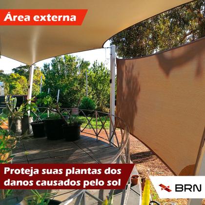 Imagem de Tela Toldo de Sombreamento 90 Cores Cobertura Decorativa 4,5x3,5 metros  Kit Instalação