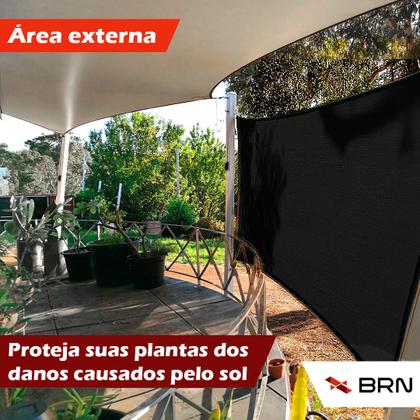 Imagem de Tela Toldo de Sombreamento 90 Cores Cobertura Decorativa 4,5x3,5 metros  Kit Instalação