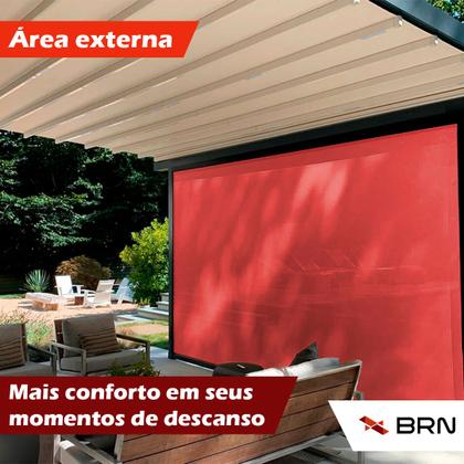 Imagem de Tela Toldo de Sombreamento 90 Cores Cobertura Decorativa 4,5x3,5 metros  Kit Instalação
