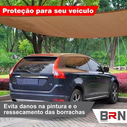 Imagem de Tela Toldo Sombreamento Cores Cobertura 2x2 Metros + Kit De Instalação