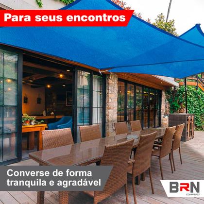 Imagem de Tela Toldo Sombreamento Cores Cobertura 5x3 Metros + Kit De Instalação