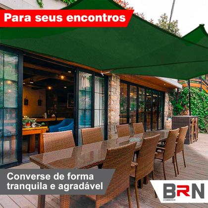 Imagem de Tela Toldo Sombreamento Cores Cobertura 5x3 Metros + Kit De Instalação