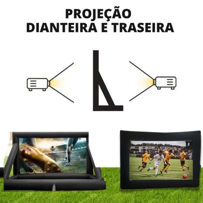 Imagem de Telão inflável p projetor área externa interna 204 polegadas