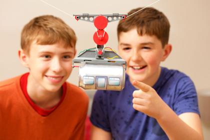 Imagem de Teleférico De Latinha Kosmik Brinquedo Educativo Sustentável